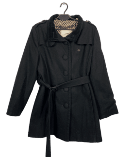 Czarny Płaszcz Burberry