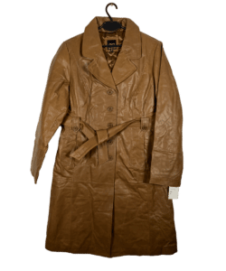 Skórzany Płaszcz Vintage Nowy
