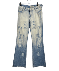 Vintage Jeansy Z Przetarciami Y2k
