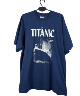 Koszulka Vintage Titanic Granatowa