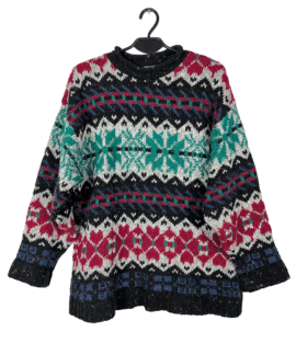 Zimowy Vintage Sweterek Norweski