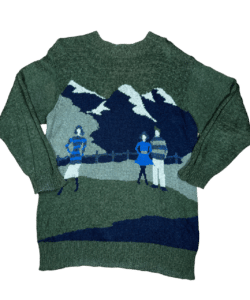 Sweter Khaki Górski Pejzaż