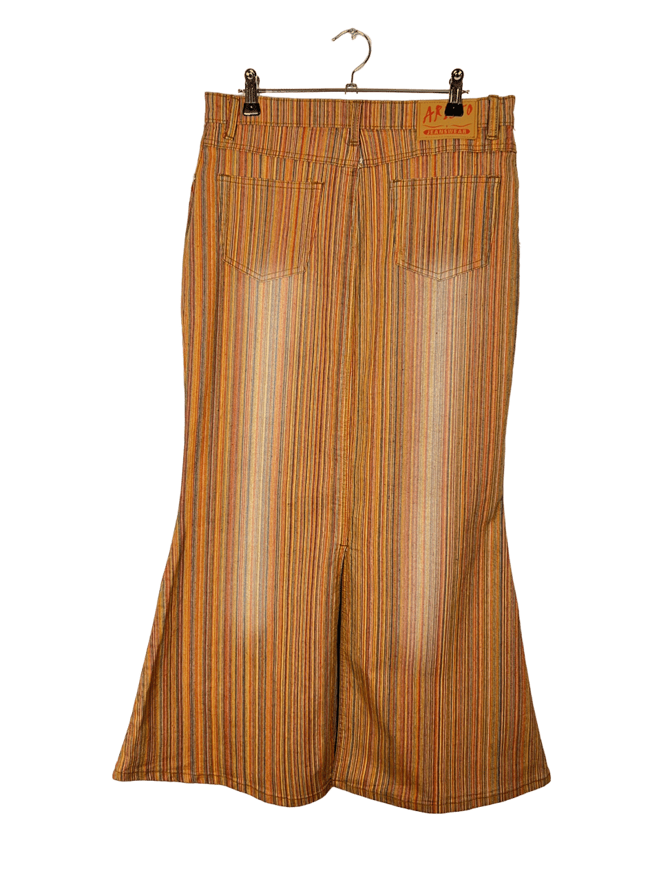 Vintage Spódnica Długa Pasy