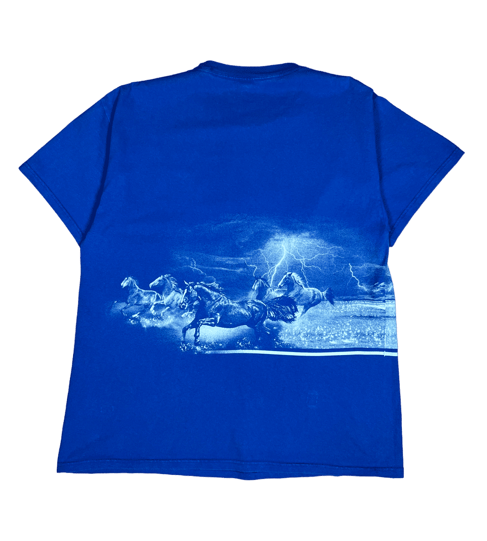 Koszulka Vintage Konie Podczas Burzy