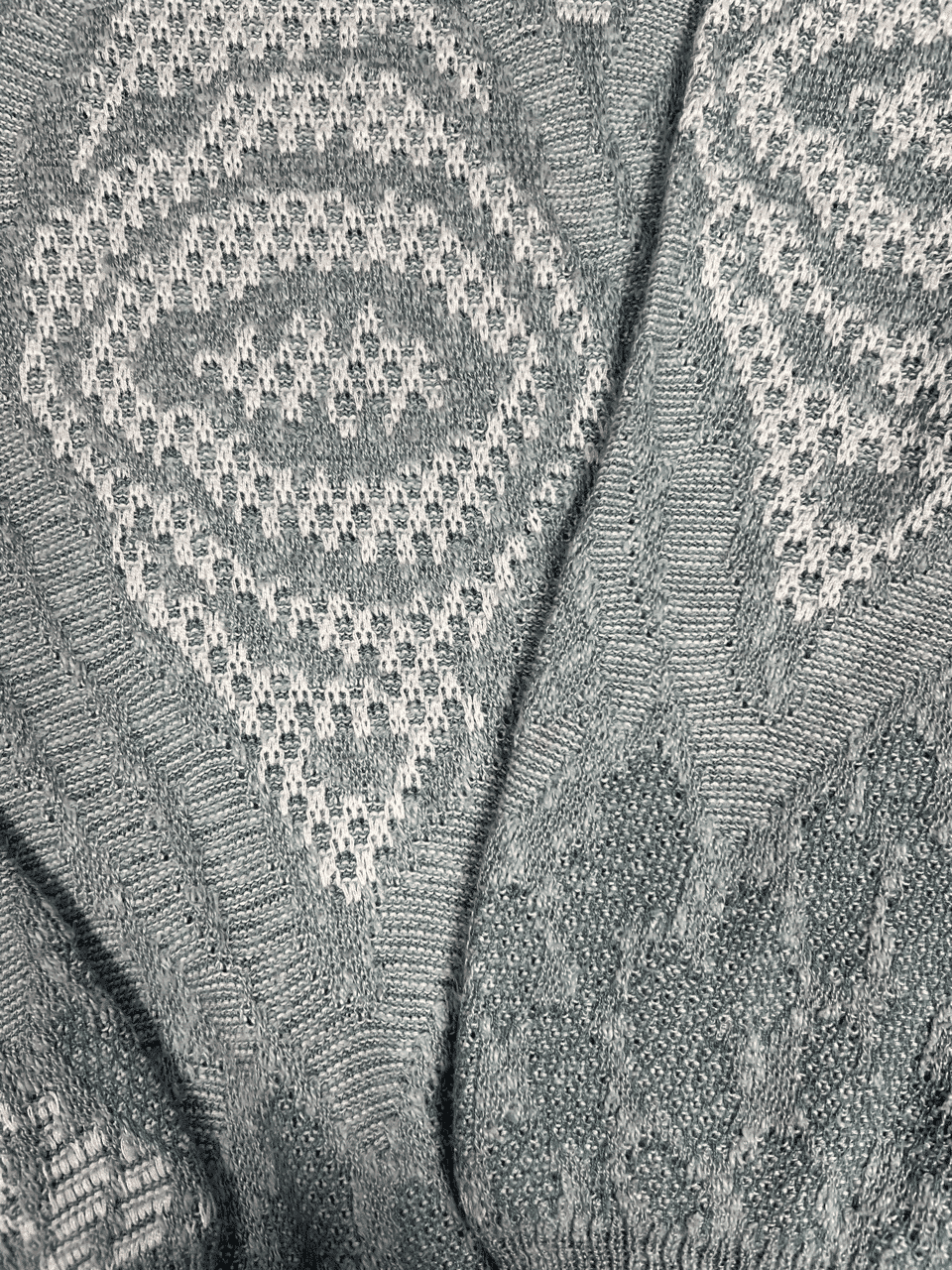 Sweterek Vintage Pudrowo Niebieski