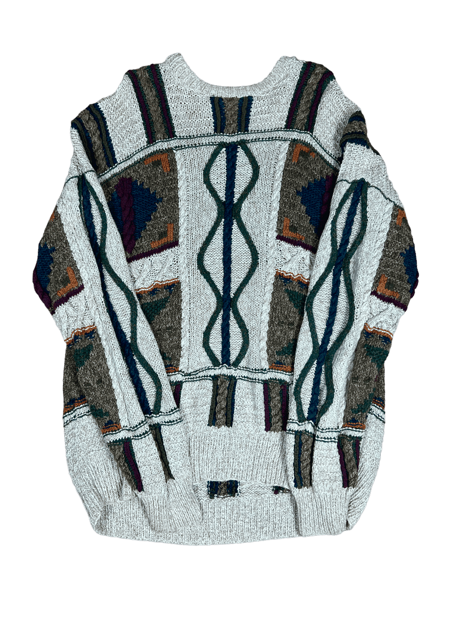 Sweterek Vintage Splot Kolorowy