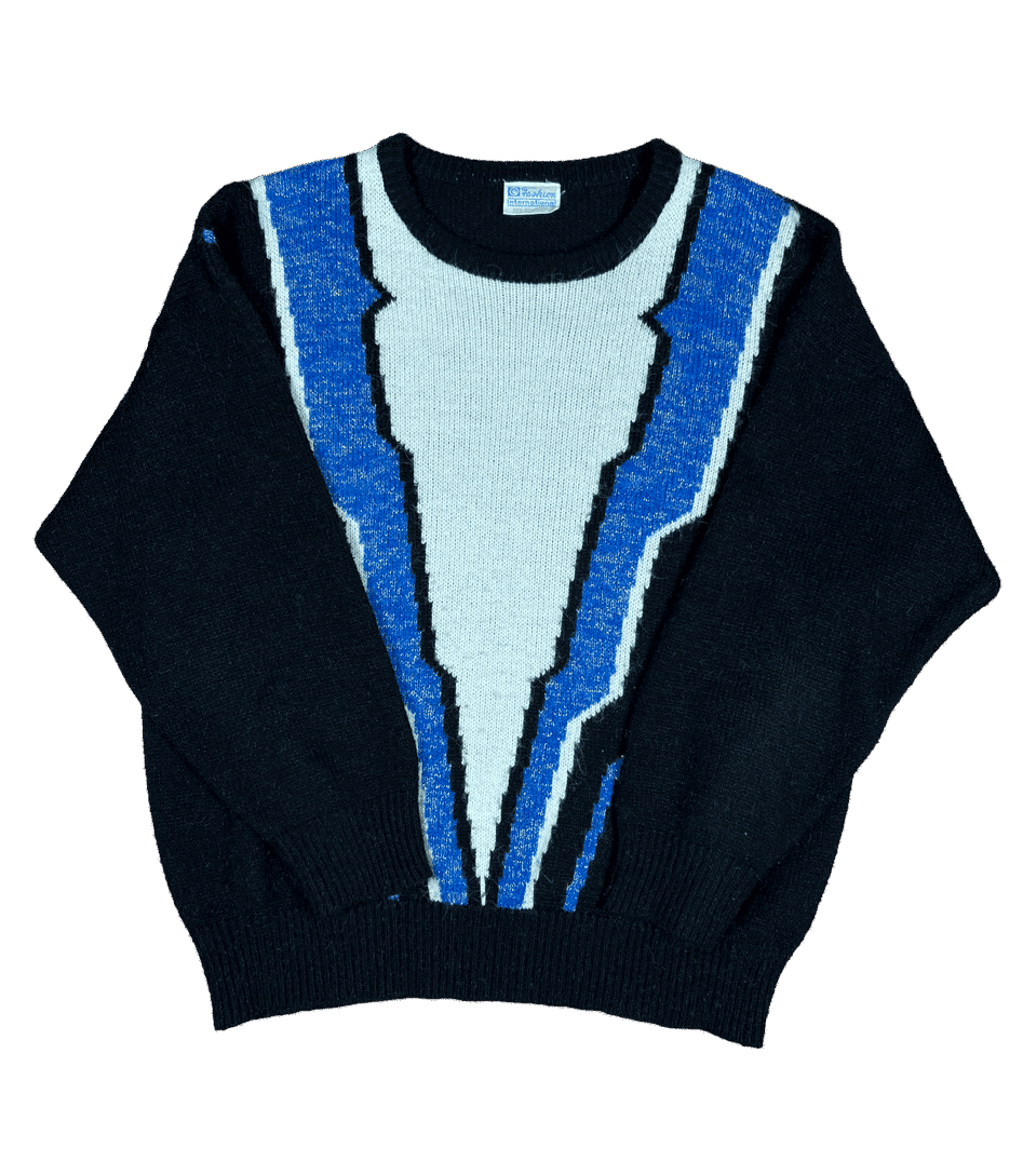 Vintage Sweter Niebieski Damski