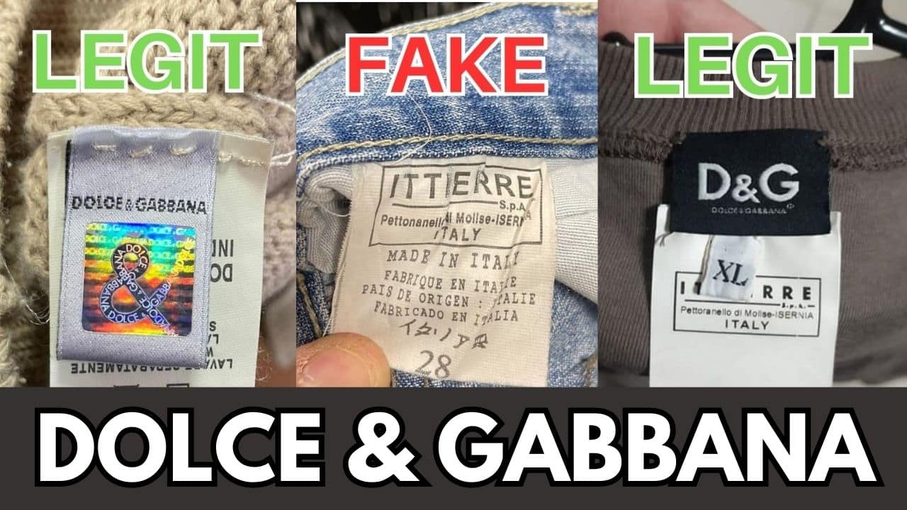 Jak odróżnić podrobione używane produkty Dolce & Gabbana?