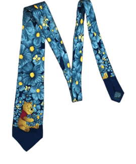 Krawat Vintage Kubuś Puchatek Jedwab