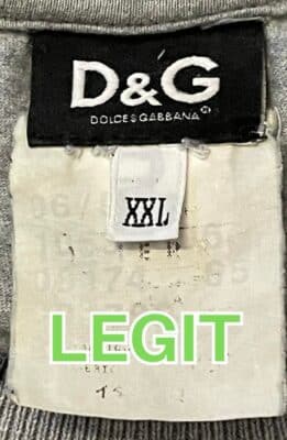 Legit 3 Dolcegabbana Metka Oryginalna