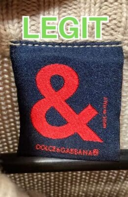 Legit 6 Dolcegabbana Metka Oryginalna
