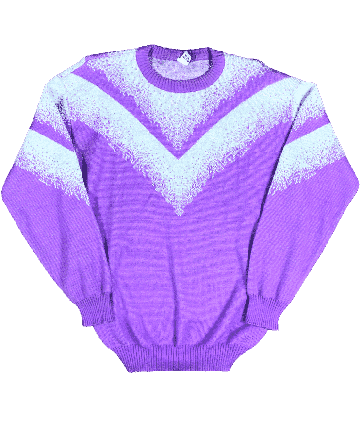 Sweter Vintage Fioletowy