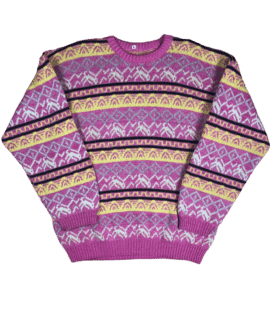 Sweter Vintage Różowy