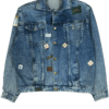 Jeansowa Kurtka Vintage Naszywki