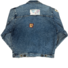 Jeansowa Kurtka Vintage Naszywki