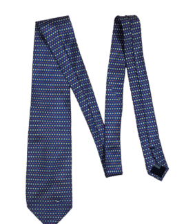 Krawat Jedwabny Vintage W Kropki