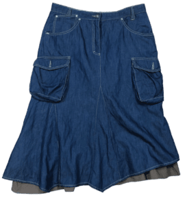 Spódnica Jeansowa Cargo Vintage