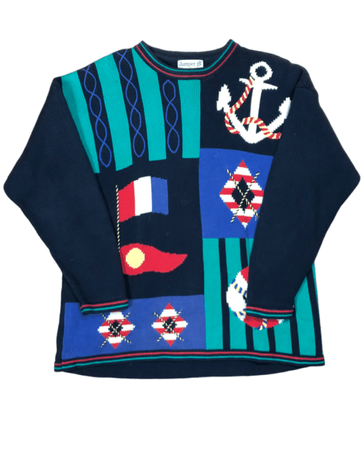 Vintage Sweter Marynarza