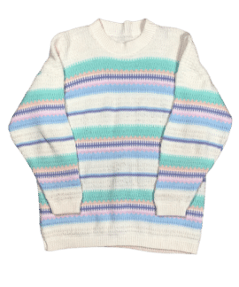 Sweter Vintage W Paski