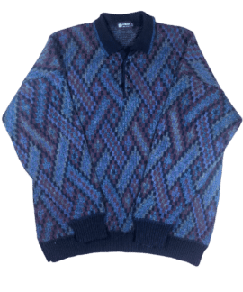 Sweter Vintage Z Kołnierzykeim