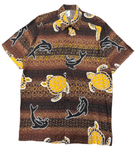 Koszula Hawajska Vintage Żółwiki