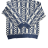 Sweter Vintage Niebiesko Biały