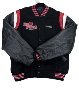 Bejsbolówka Czarna Vintage Red Wolves