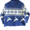 Ciepły Polar Vintage Śnieżynki