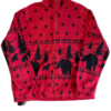 Czerwony Polar Vintage Niedźwiedzie