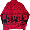 Czerwony Polar Vintage Niedźwiedzie