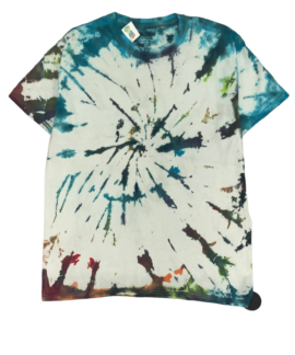 Koszulka Vintage Tie Dye Biało Kolorowa