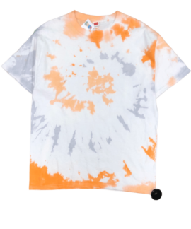 Koszulka Vintage Tie Dye Pomarańczowa