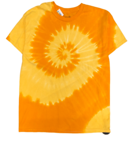 Koszulka Vintage Tie Dye Wir Żółta