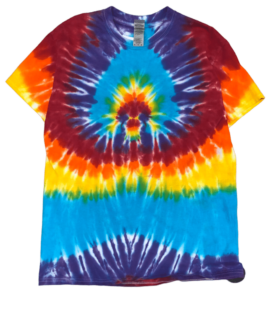 Koszulka Vintage Tęczowa Tie Dye