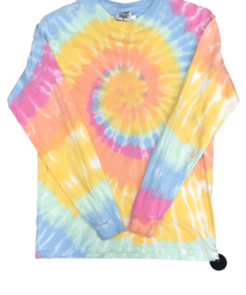 Longsleeve Tie Dye Vintage Tęczowy