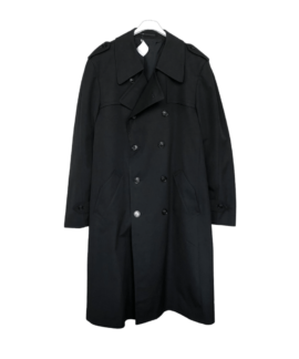 Oversizeowy Płaszcz Vintage Czarny