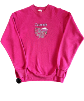 Różowa Bluza Vintage Colorado 90s