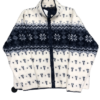 Biały Polar Vintage Zima