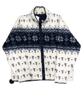 Biały Polar Vintage Zima