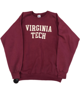 Crewneck Vintage Bordowy Virginia (l)