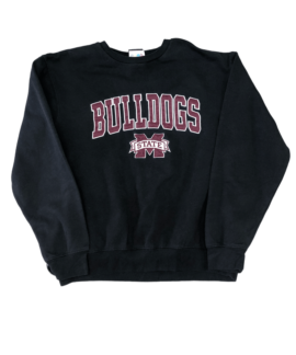 Crewneck Vintage Bulldogs Czarny (m)