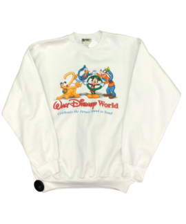 Crewneck Vintage Disney 2000 Biały (m)