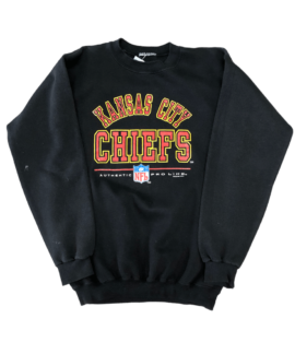 Crewneck Vintage Kansas City Chiefs Nfl Czarny