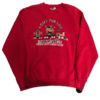 Crewneck Vintage Lee Świąteczny Czerwony (xl)