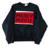 Crewneck Vintage Myszka Miki Welur Czarny (m)