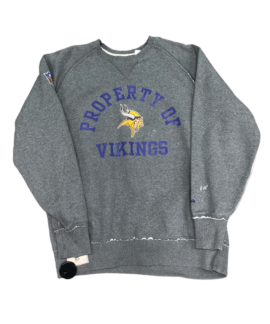 Crewneck Vintage Nfl Property Of Vikings Reebok (m)