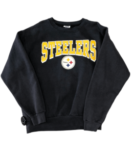 Crewneck Vintage Steelers Czarny (m)