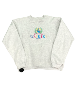 Crewneck Vintage Waikiki Szary (xl)