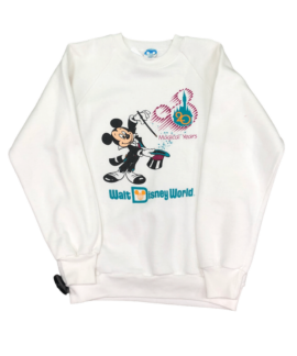 Crewneck Vintage Walt Disney World Biały (m)