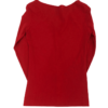 Czerwony Mesh Top Kardigan